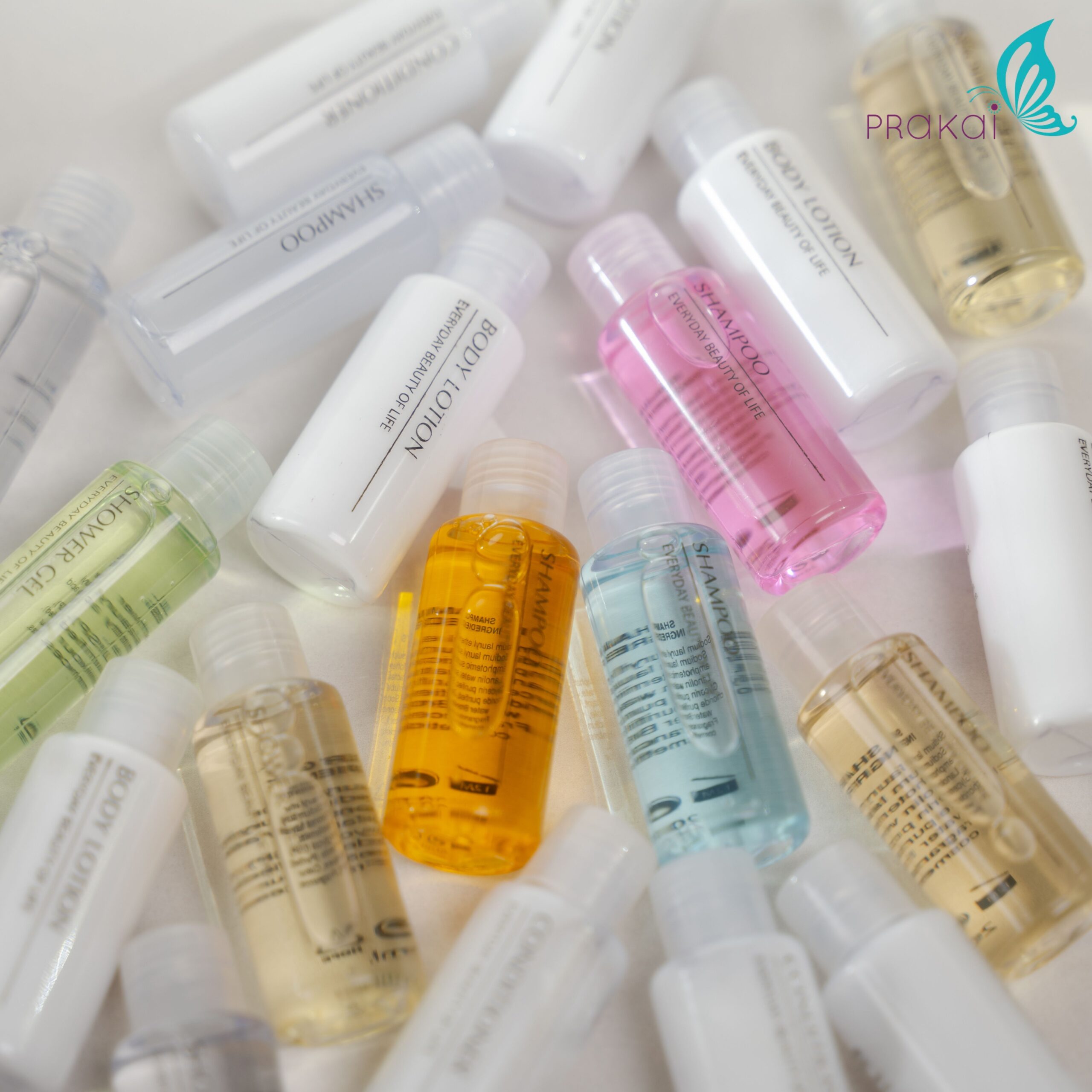 สบู่เหลวขวด/หลอดบีบ(20-60 มล.)(เลือกกลิ่น&สีได้)【แพ็ค 40 ขวด】 /แชมพู/ครีมนวด/บอดี้โลชั่น