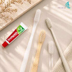 แปรงสีฟันx2ด้าม +ยาสีฟัน 5g【ลังละ 50 เซ็ท】 ของใช้ในโรงแรม Toothbrush/Dental Kit