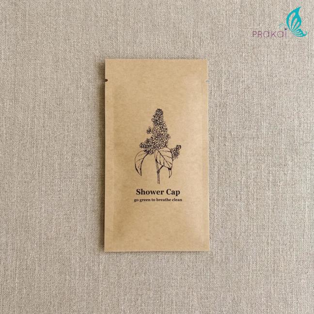 หมวกคลุมผม/หมวกตัวหนอน 【แพ็ค 50 ชิ้น】 Shower cap (พลาสติก/แป้งข้าวโพด/สปันบอนด์) - Image 2