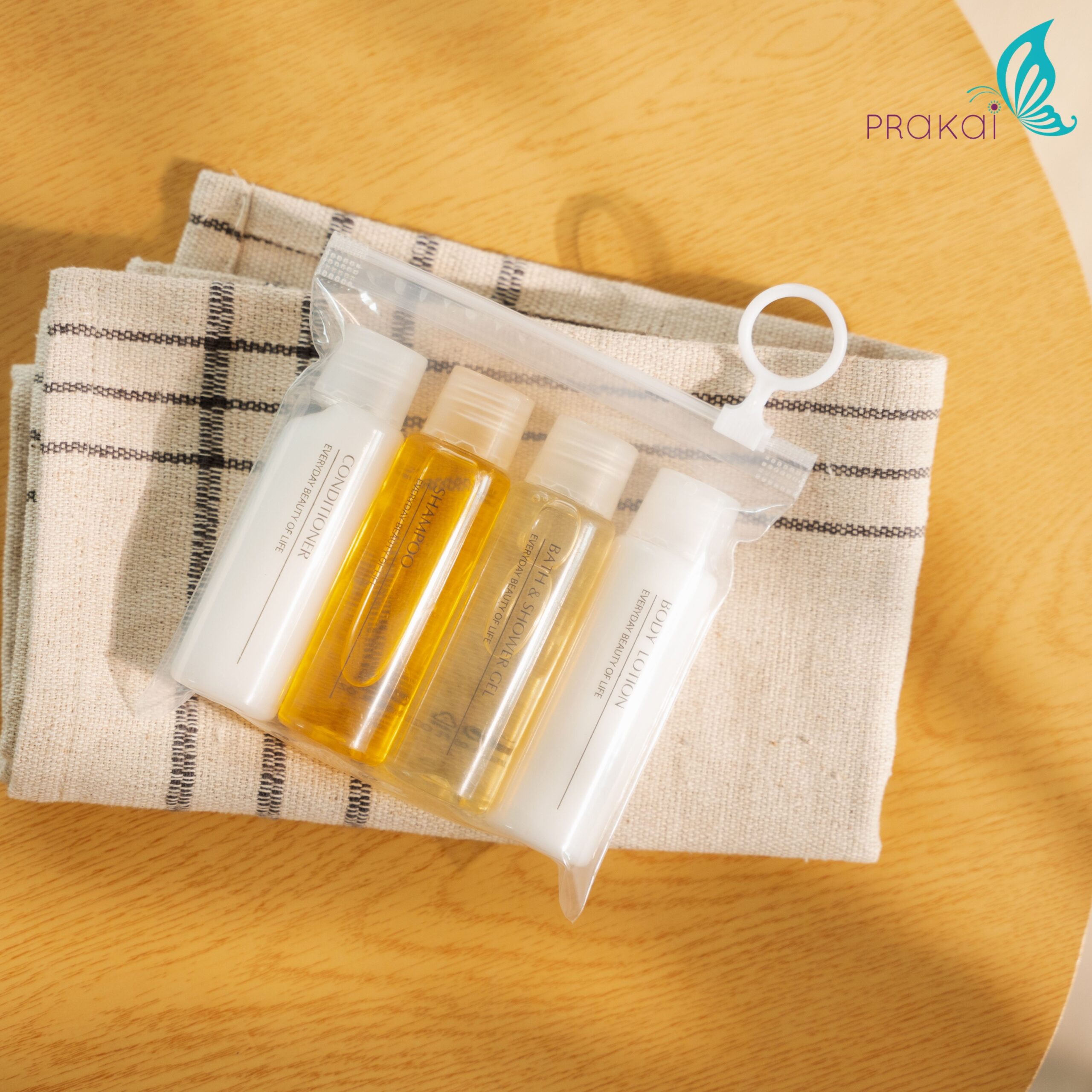 TESTER เซ็ตอาบน้ำแบบพกพา แชมพู ชาวเวอร์เจล บอดี้ ครีมนวด - Image 3