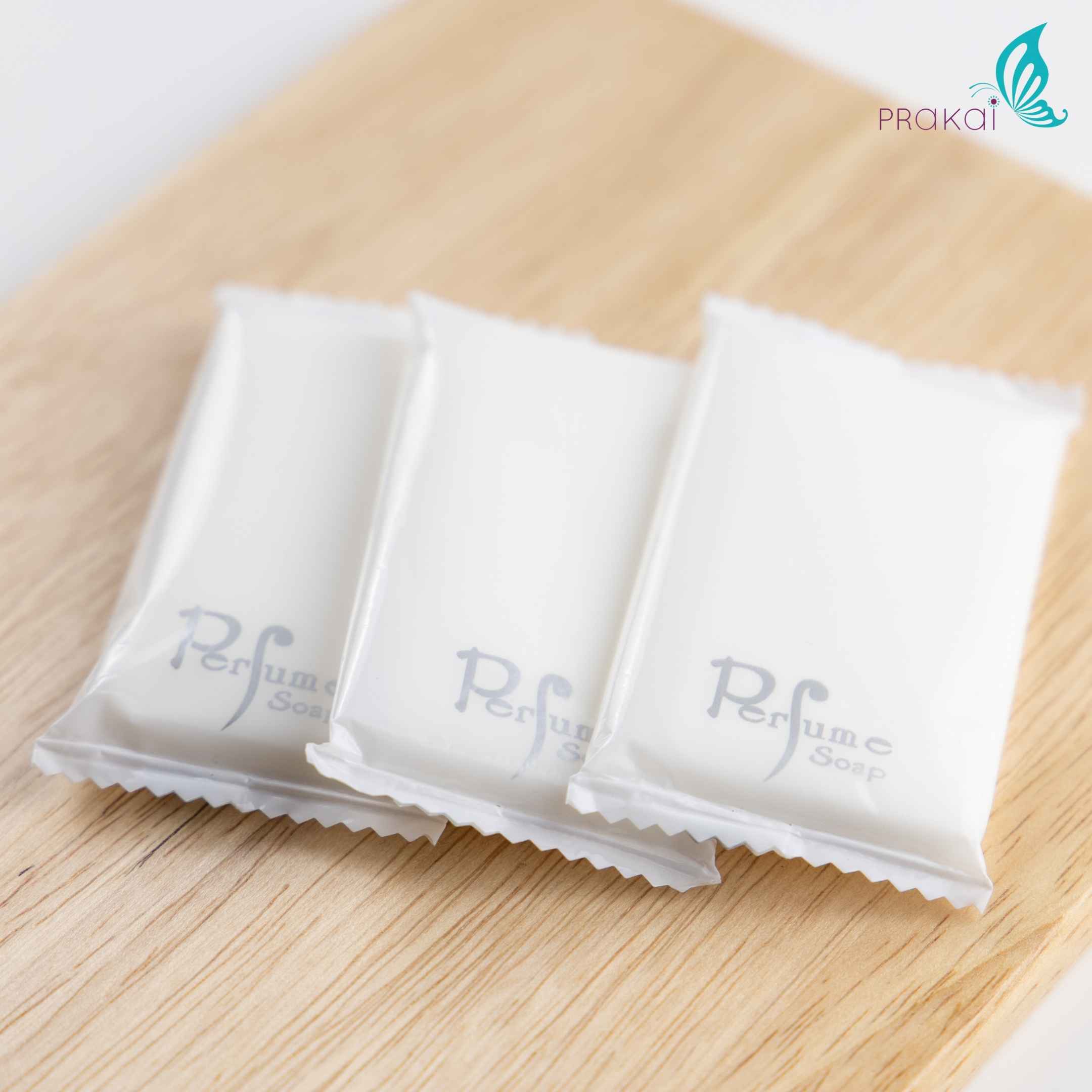 PRAKAIVANICH สบู่เพอฟูมบรรจุถุงพลาสติก 10 กรัม 【แพ็ค 100 ก้อน】 - Image 2