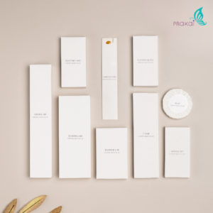 PRAKAIVANICH ชุดกล่องกระดาษ【แพ็คละ 100 เซ็ท】ของใช้โรงแรม แบบจัดเซ็ท