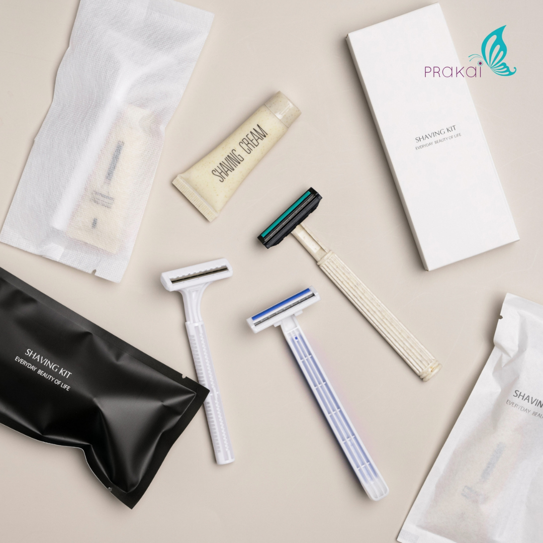 PRAKAIVANICH【แพ็ค 10 ชิ้น】เซ็ตมีดโกน บรรจุซอง razor, shaven