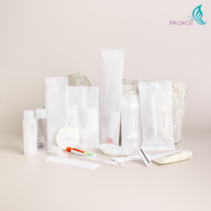 PRAKAIVANICH ชุดซองสปันบอนด์ 【แพ็คละ 100 เซ็ท】ของใช้โรงแรม แบบจัดเซ็ท สำหรับโรงแรม